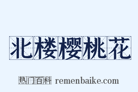 北楼樱桃花是什么意思的图片
